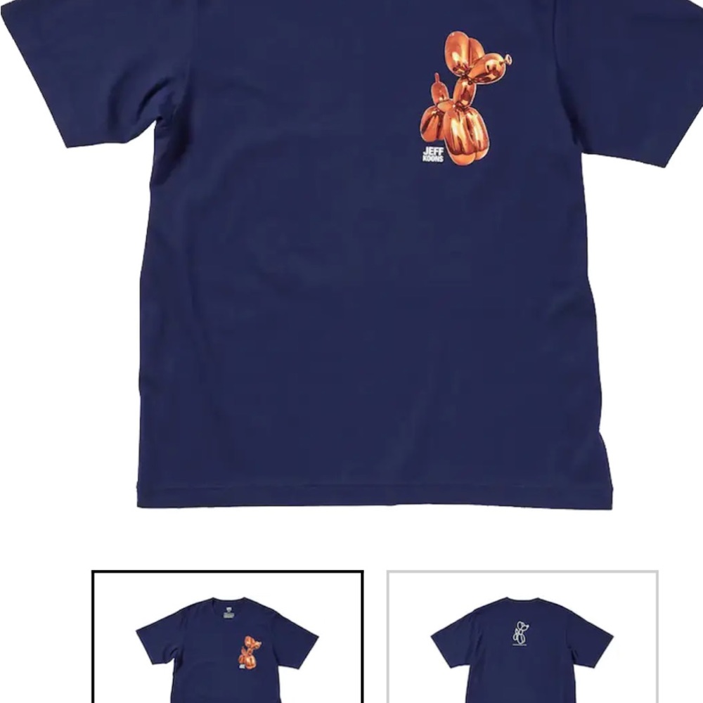 Jeff Koons large T-shirt. Almost new, worn 4 times.  Too big for me. Magnificent